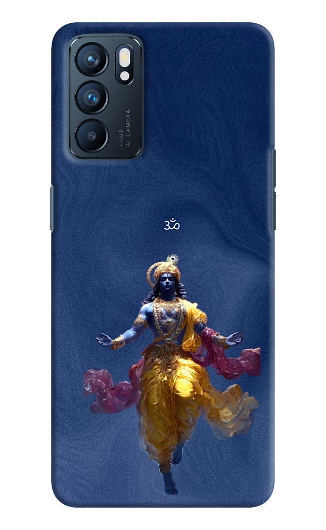Cosmic Krishna Oppo Reno6 5G Hard Case Back Cover by Casekaro