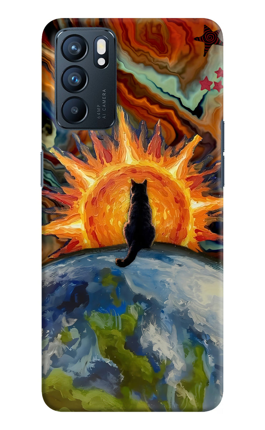 Sunrise Beyond Oppo Reno6 5G Back Cover, Hard case