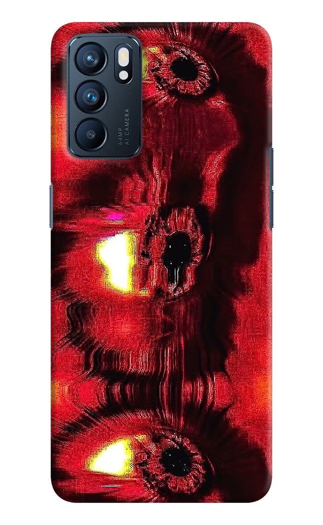 Fire Eye Oppo Reno6 5G Hard Case Back Cover by Casekaro