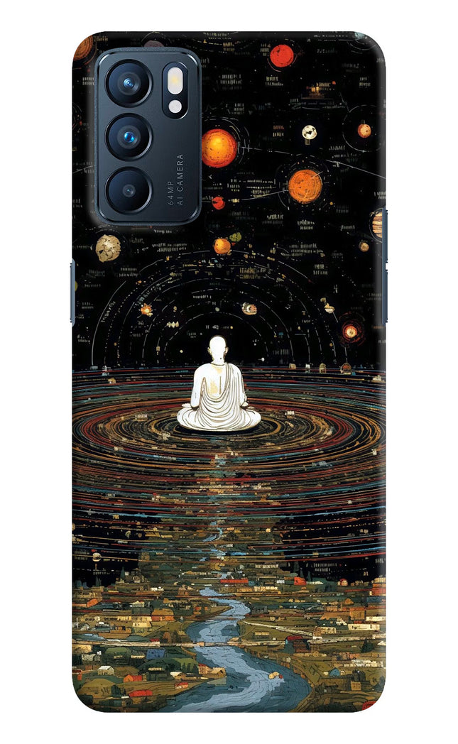 Space Monk Oppo Reno6 5G Hard Case Back Cover by Casekaro
