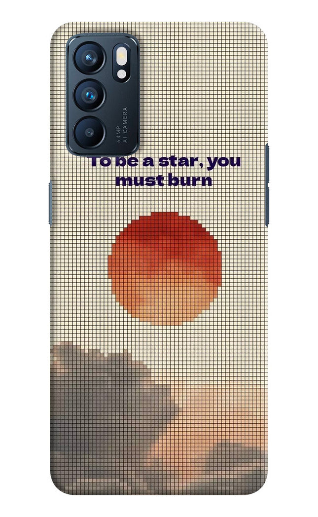 Pixel Sun Oppo Reno6 5G Hard Case Back Cover by Casekaro