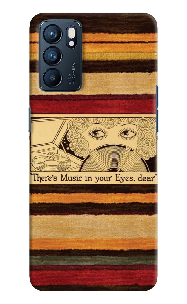 Vinyl Stripes Oppo Reno6 5G Hard Case Back Cover by Casekaro