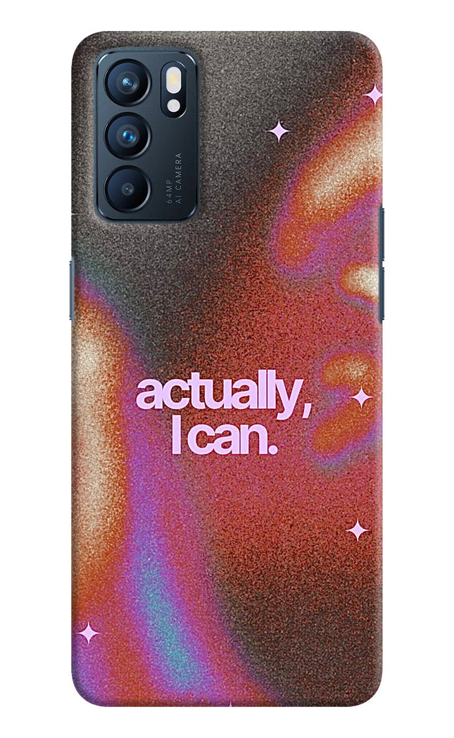 Pink Aura Oppo Reno6 5G Hard Case Back Cover by Casekaro