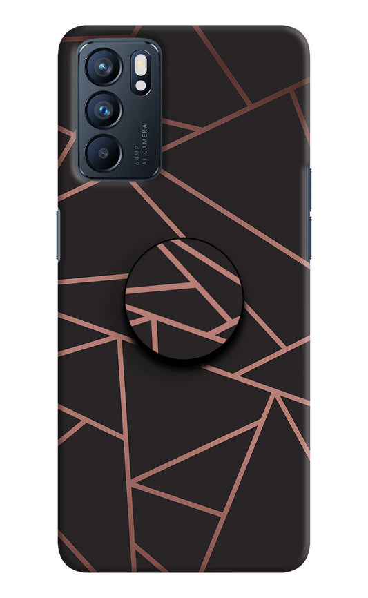 Geometric Pattern Oppo Reno6 5G Pop Case by Casekaro
