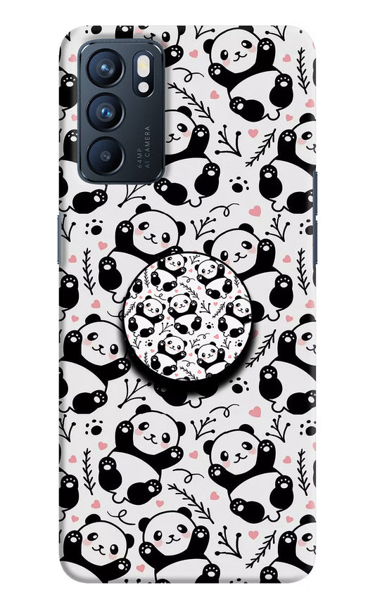 Cute Panda Oppo Reno6 5G Pop Case by Casekaro