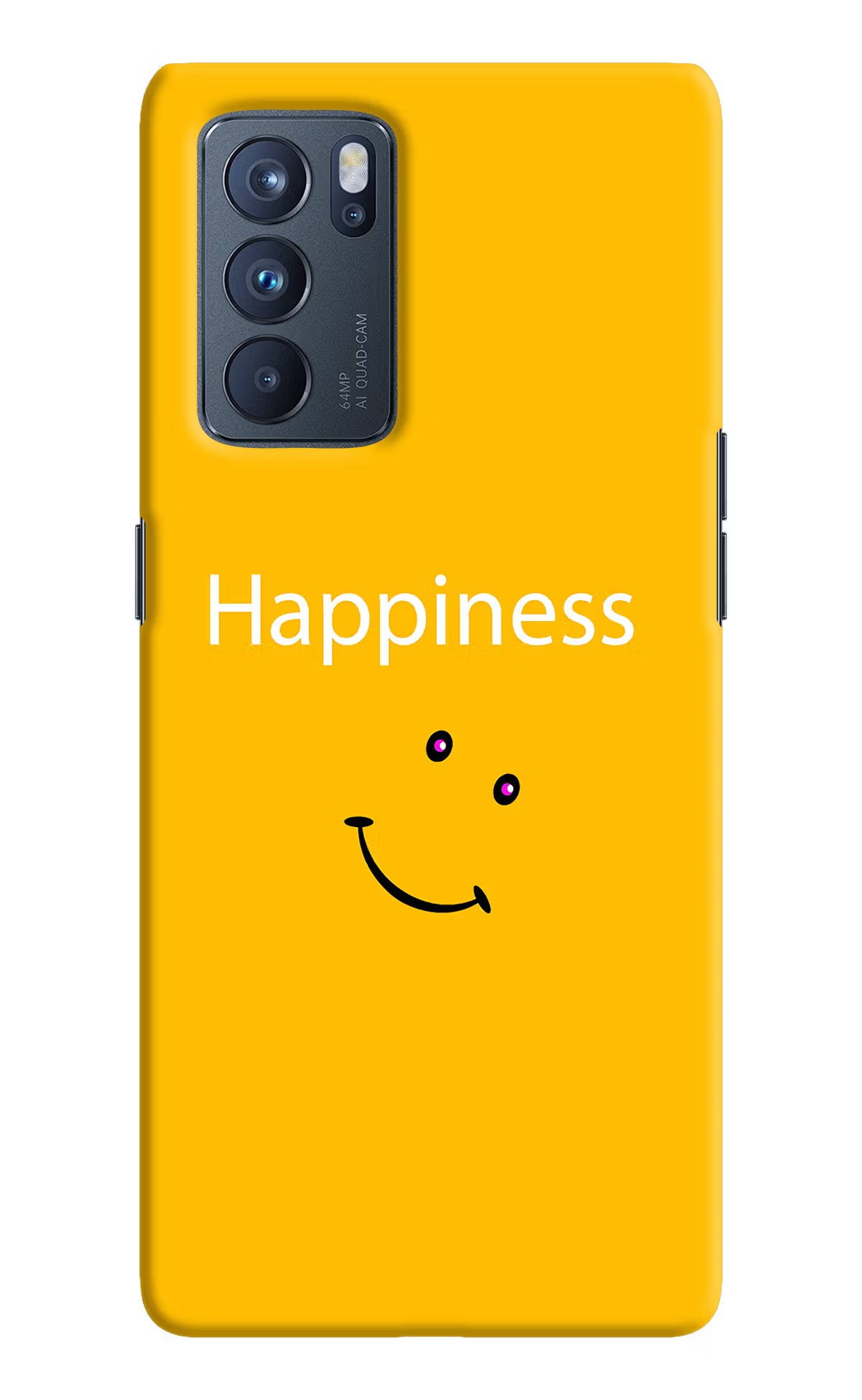 Happiness With Smiley Oppo Reno6 Pro 5G Hard Case Back Cover by Casekaro