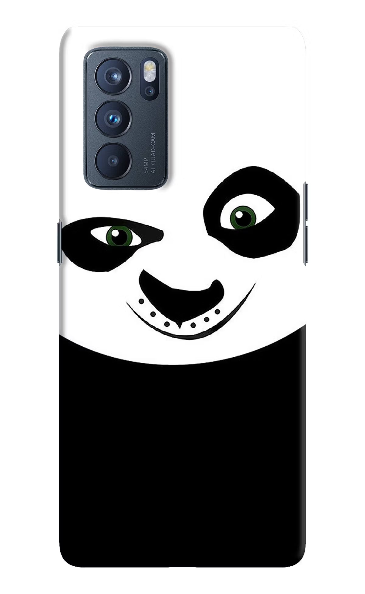 Panda Oppo Reno6 Pro 5G Hard Case Back Cover by Casekaro