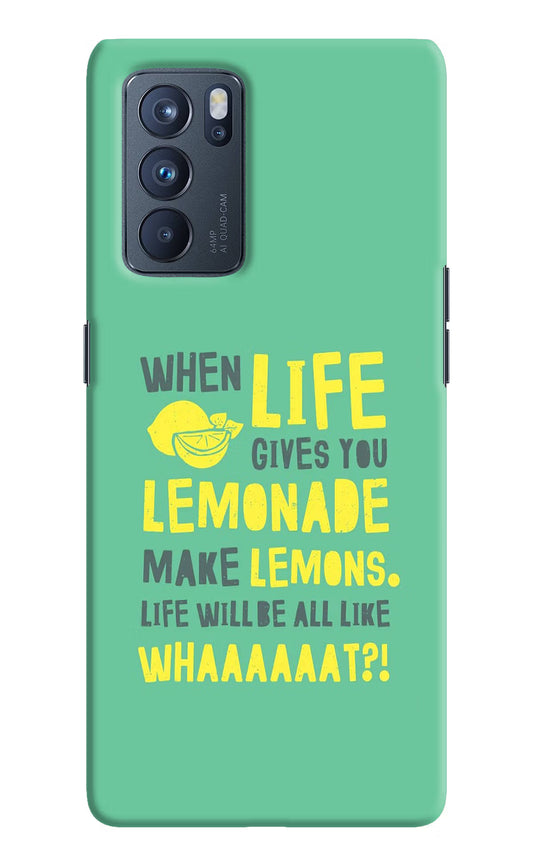 Quote Oppo Reno6 Pro 5G Hard Case Back Cover by Casekaro
