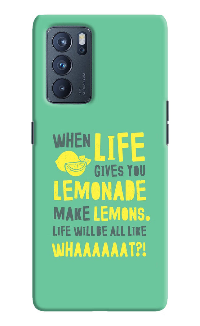 Quote Oppo Reno6 Pro 5G Hard Case Back Cover by Casekaro