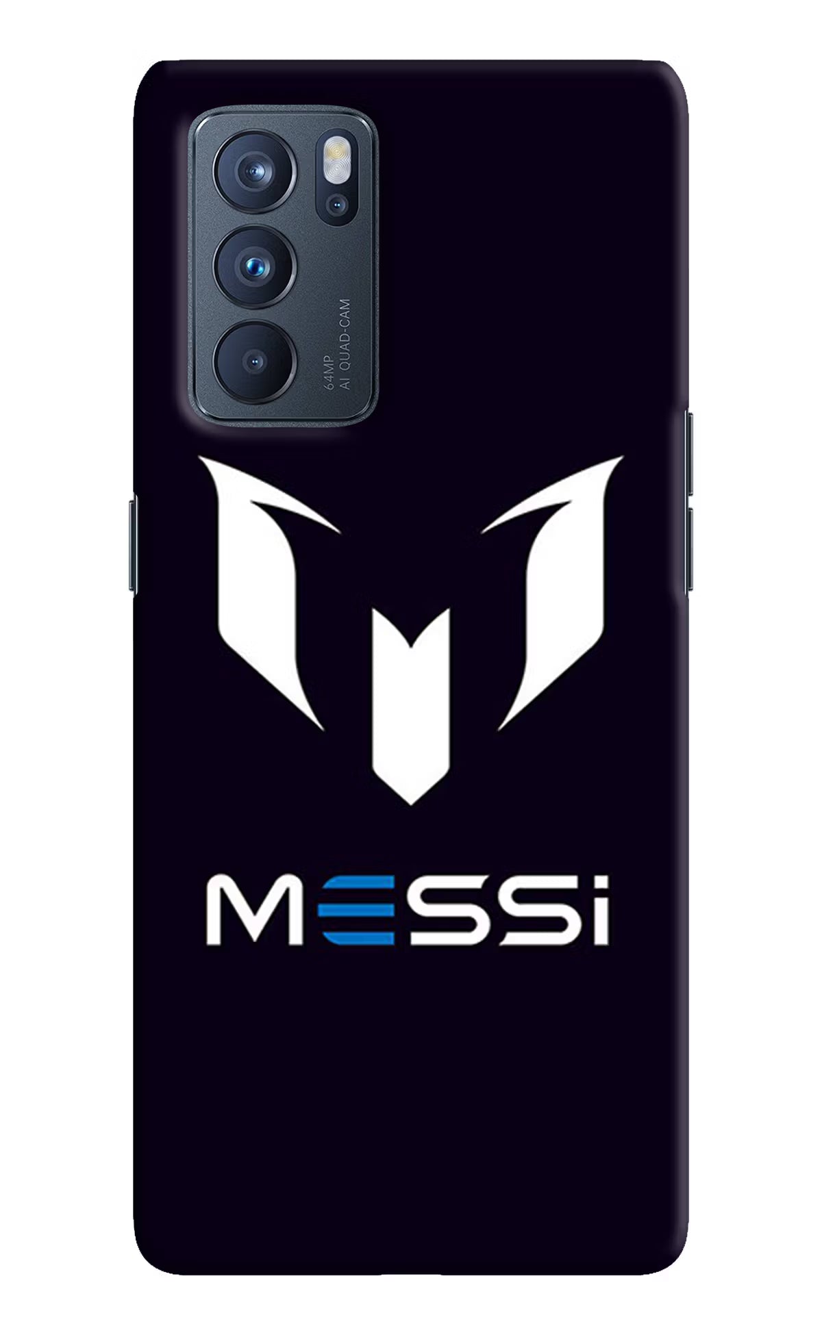 Messi Logo Oppo Reno6 Pro 5G Hard Case Back Cover by Casekaro