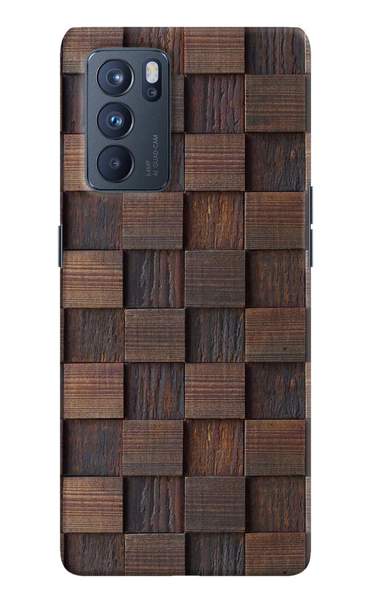 Wooden Cube Design Oppo Reno6 Pro 5G Hard Case Back Cover by Casekaro