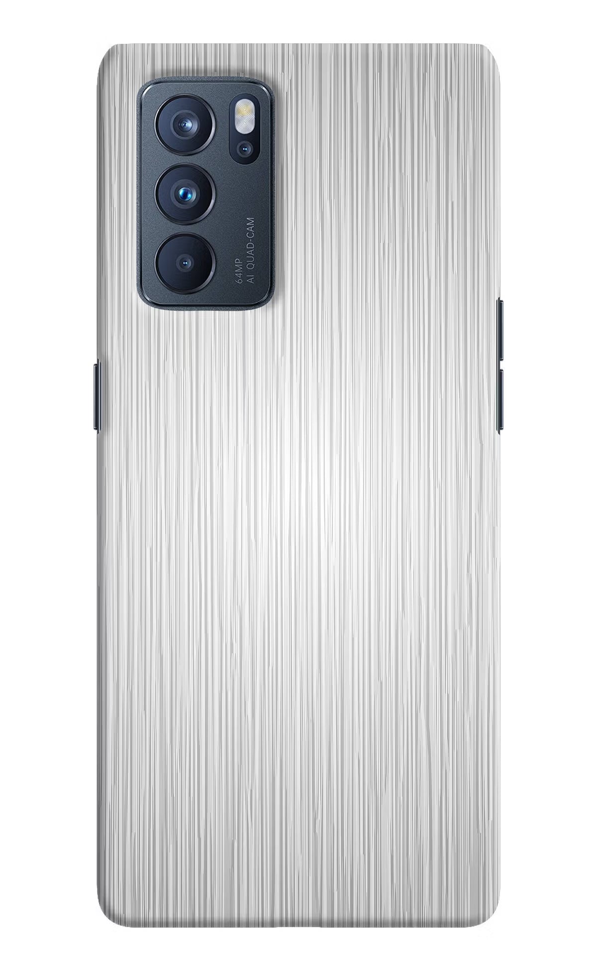 Wooden Grey Texture Oppo Reno6 Pro 5G Hard Case Back Cover by Casekaro