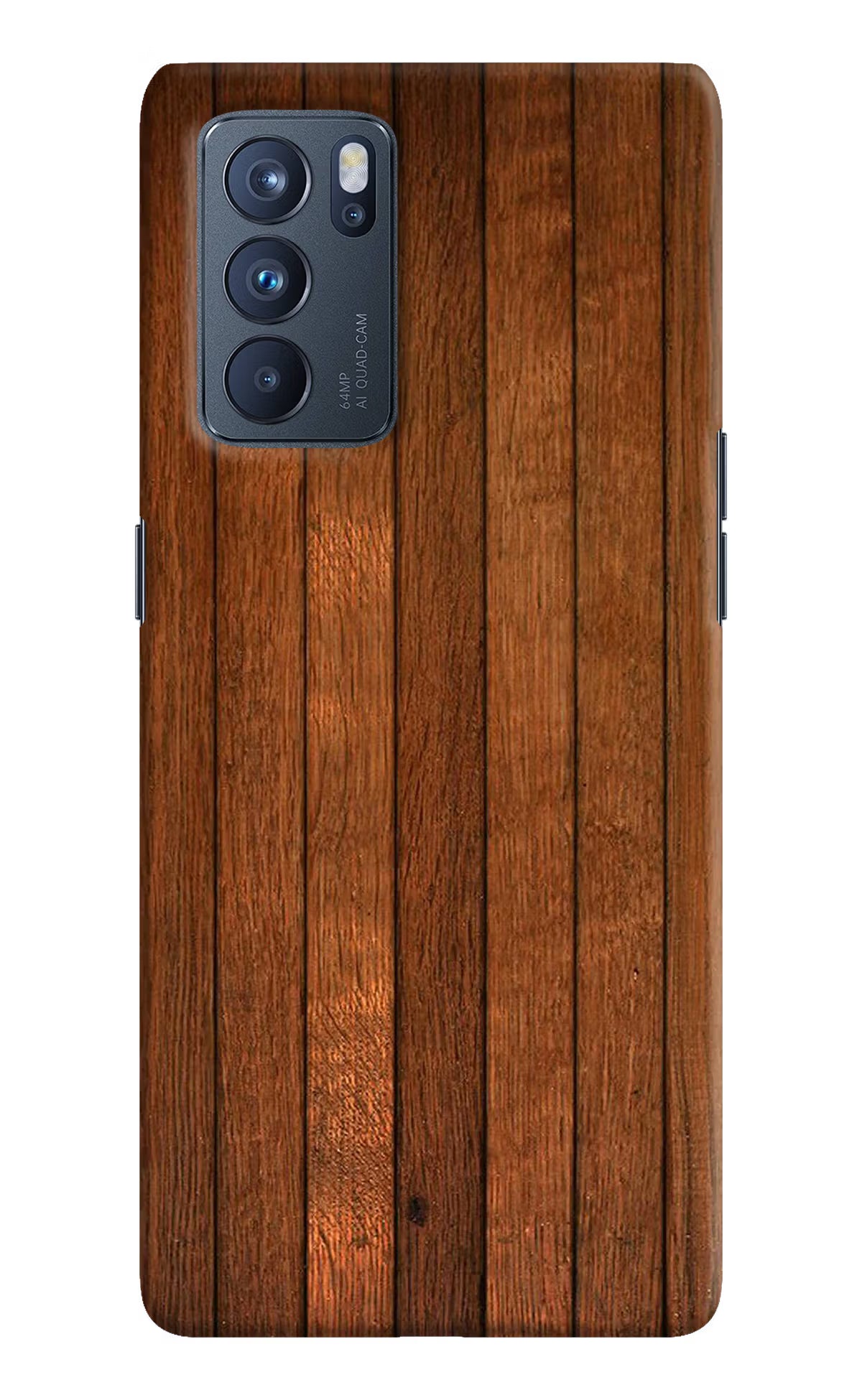 Wooden Artwork Bands Oppo Reno6 Pro 5G Hard Case Back Cover by Casekaro