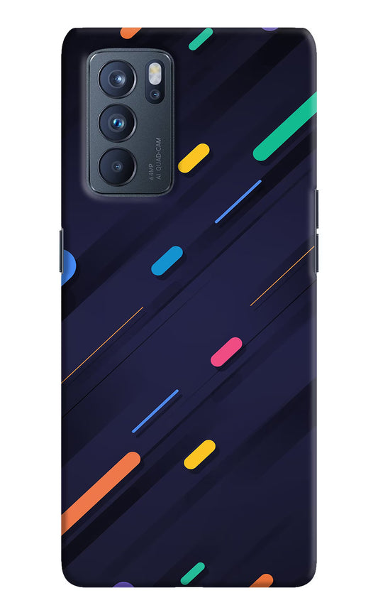 Abstract Design Oppo Reno6 Pro 5G Hard Case Back Cover by Casekaro