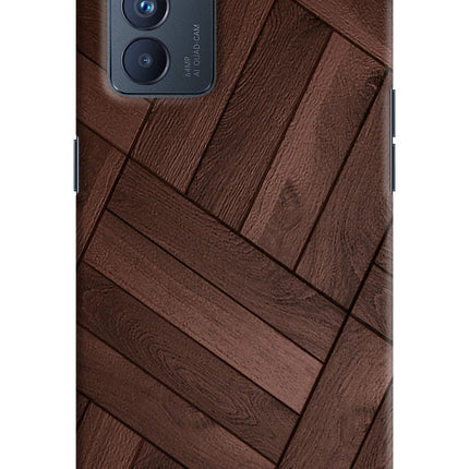 Wooden Texture Design Oppo Reno6 Pro 5G Hard Case Back Cover by Casekaro