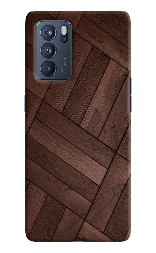 Wooden Texture Design Oppo Reno6 Pro 5G Hard Case Back Cover by Casekaro