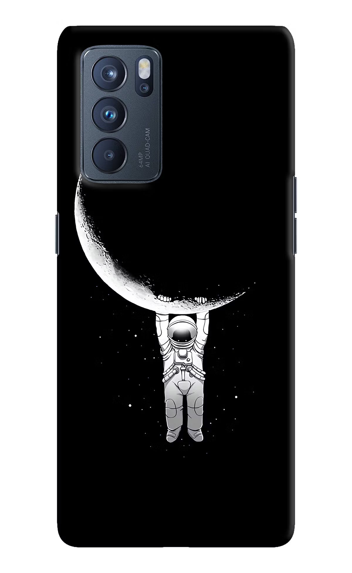 Moon Space Oppo Reno6 Pro 5G Hard Case Back Cover by Casekaro