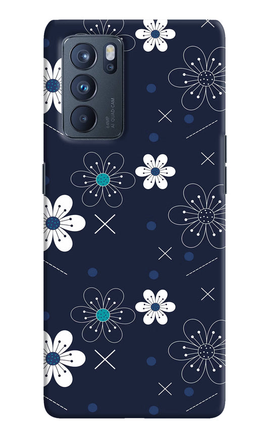 Flowers Oppo Reno6 Pro 5G Hard Case Back Cover by Casekaro