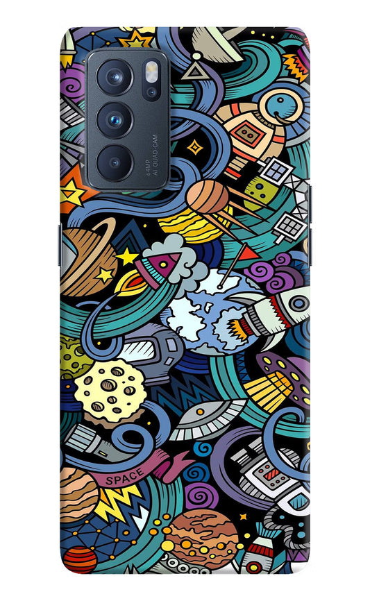 Space Abstract Oppo Reno6 Pro 5G Hard Case Back Cover by Casekaro