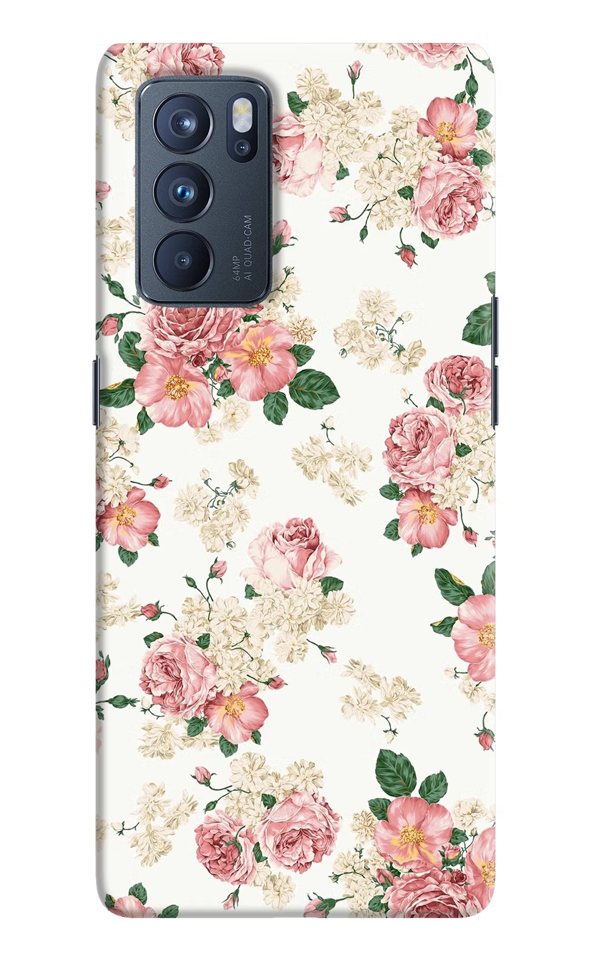 Flowers Oppo Reno6 Pro 5G Hard Case Back Cover by Casekaro