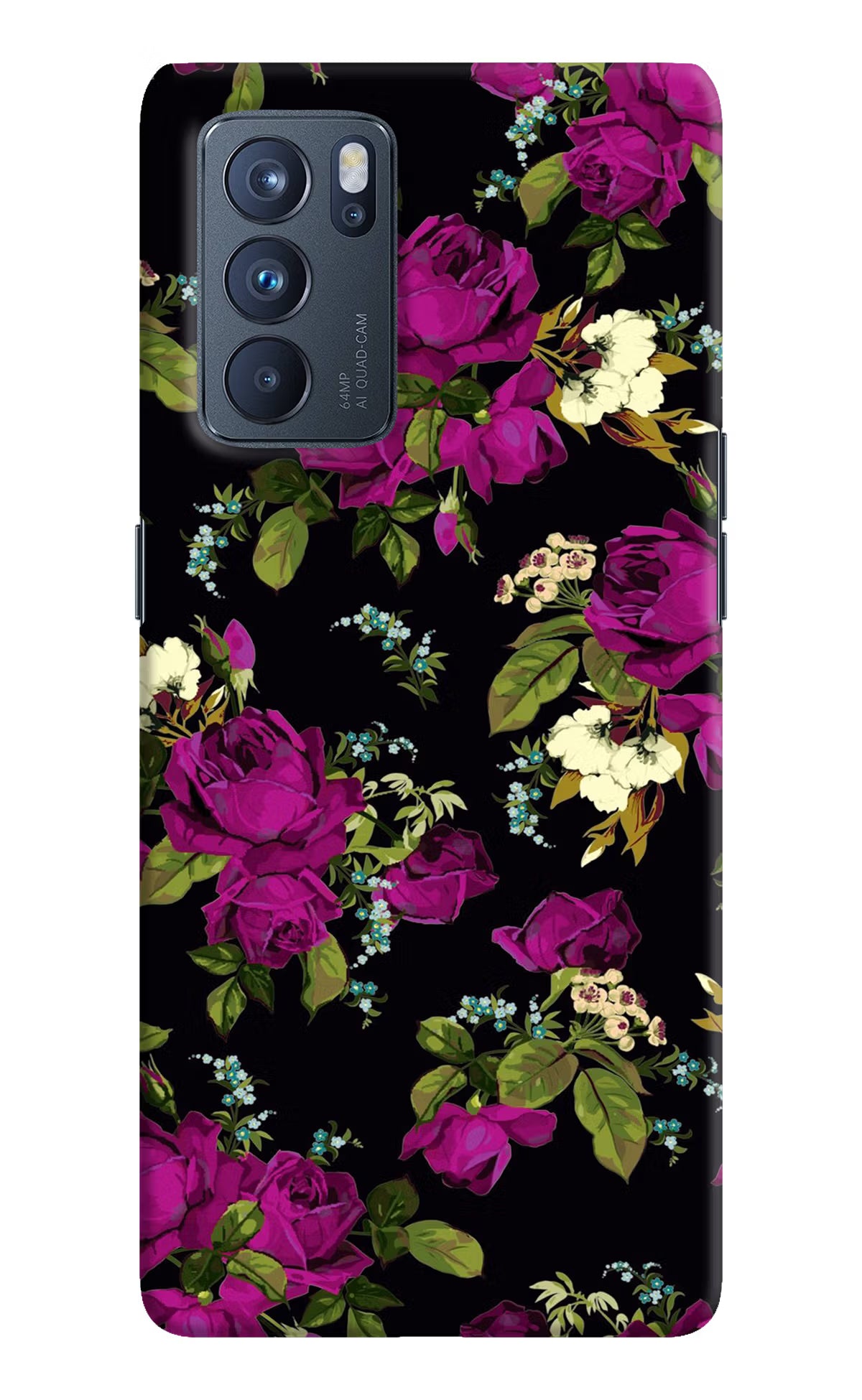 Flowers Oppo Reno6 Pro 5G Hard Case Back Cover by Casekaro