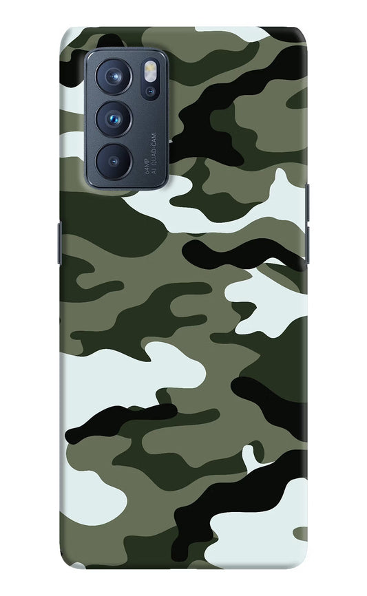 Camouflage Oppo Reno6 Pro 5G Hard Case Back Cover by Casekaro