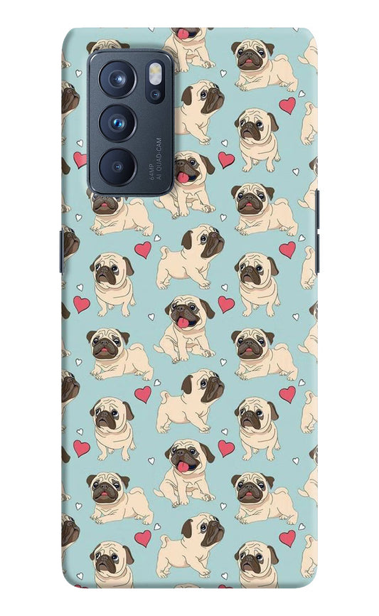 Pug Dog Oppo Reno6 Pro 5G Hard Case Back Cover by Casekaro