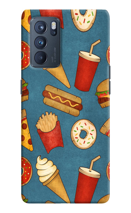 Foodie Oppo Reno6 Pro 5G Hard Case Back Cover by Casekaro