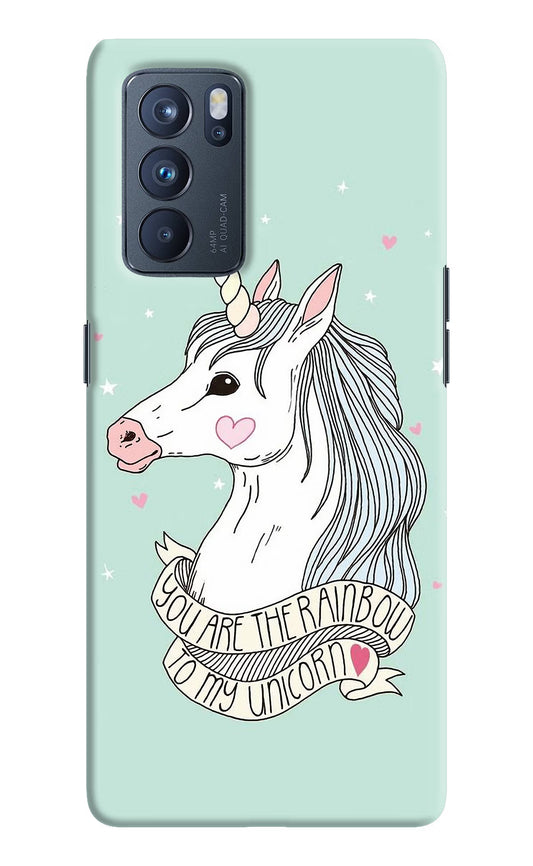 Unicorn Wallpaper Oppo Reno6 Pro 5G Hard Case Back Cover by Casekaro