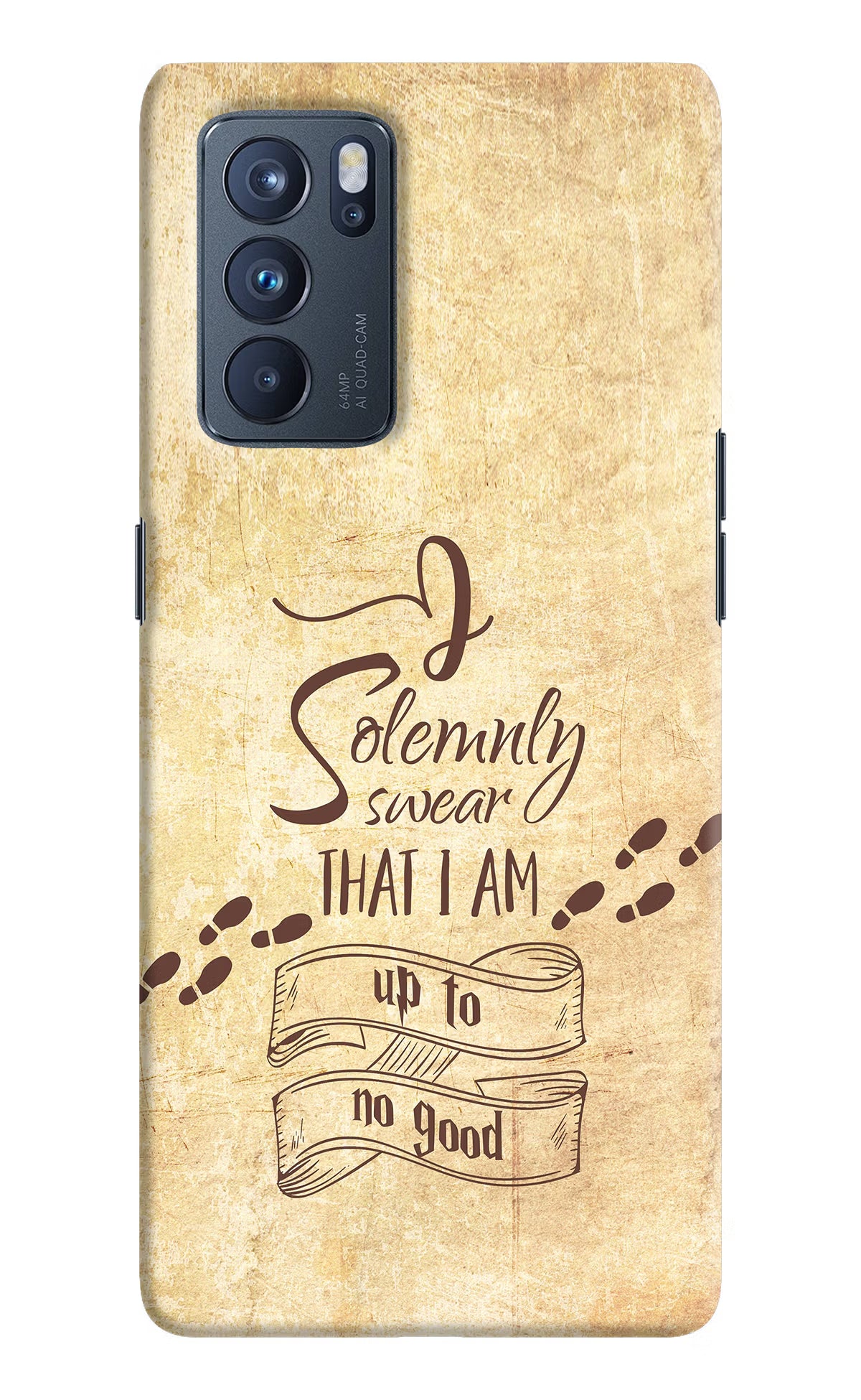 I Solemnly swear that i up to no good Oppo Reno6 Pro 5G Hard Case Back Cover by Casekaro