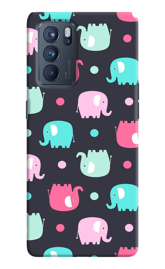 Elephants Oppo Reno6 Pro 5G Hard Case Back Cover by Casekaro