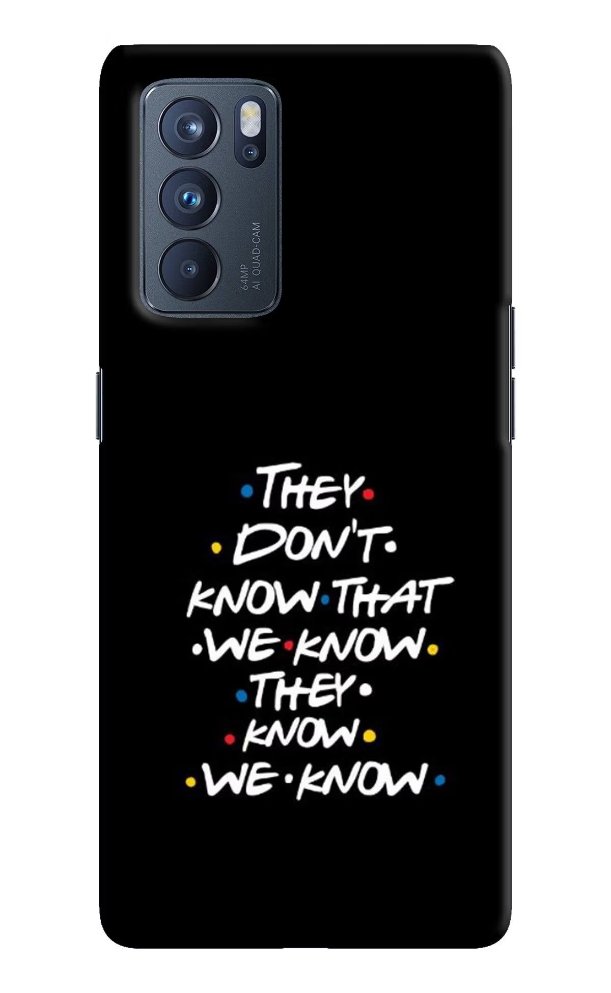 FRIENDS Dialogue Oppo Reno6 Pro 5G Hard Case Back Cover by Casekaro