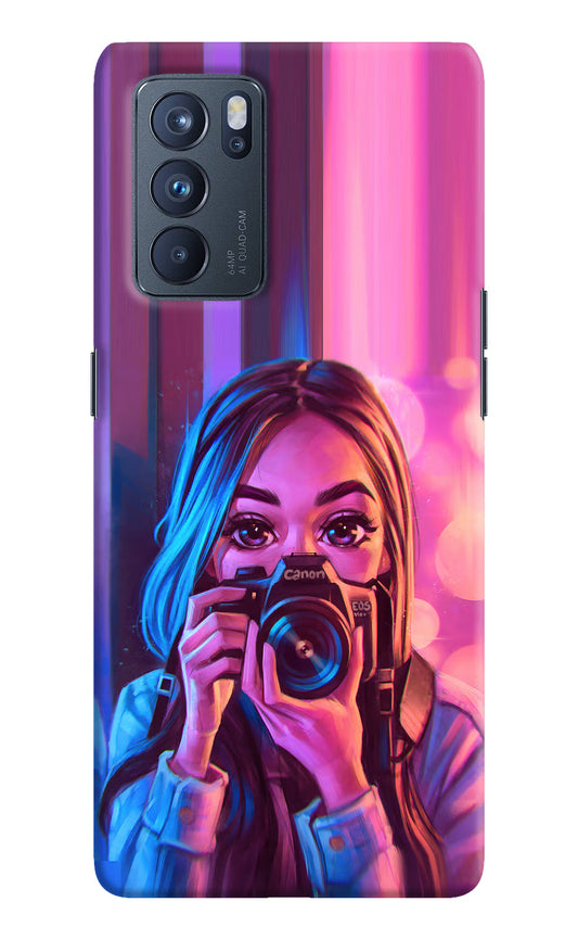 Girl Photographer Oppo Reno6 Pro 5G Hard Case Back Cover by Casekaro