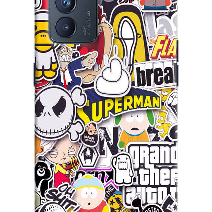 Sticker Bomb Oppo Reno6 Pro 5G Hard Case Back Cover by Casekaro