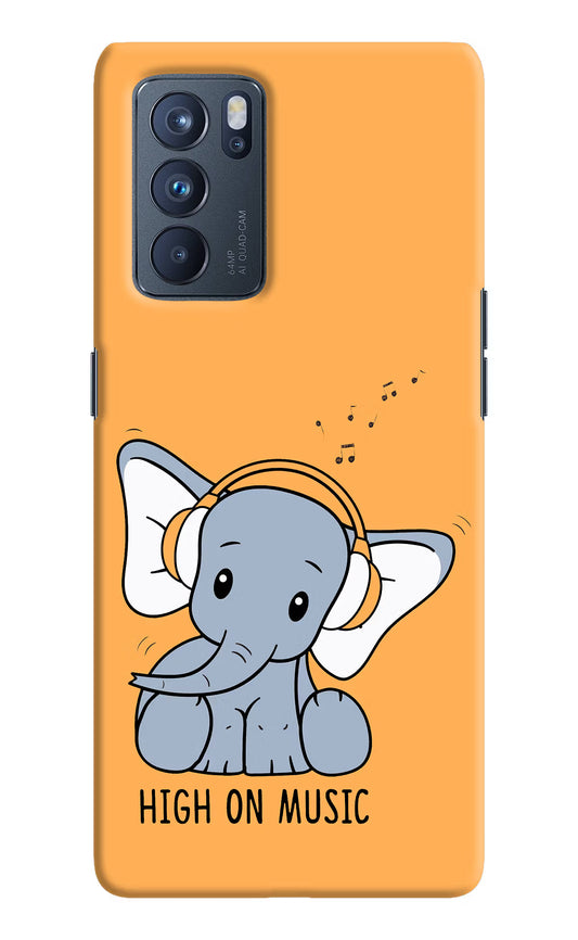 High On Music Oppo Reno6 Pro 5G Hard Case Back Cover by Casekaro