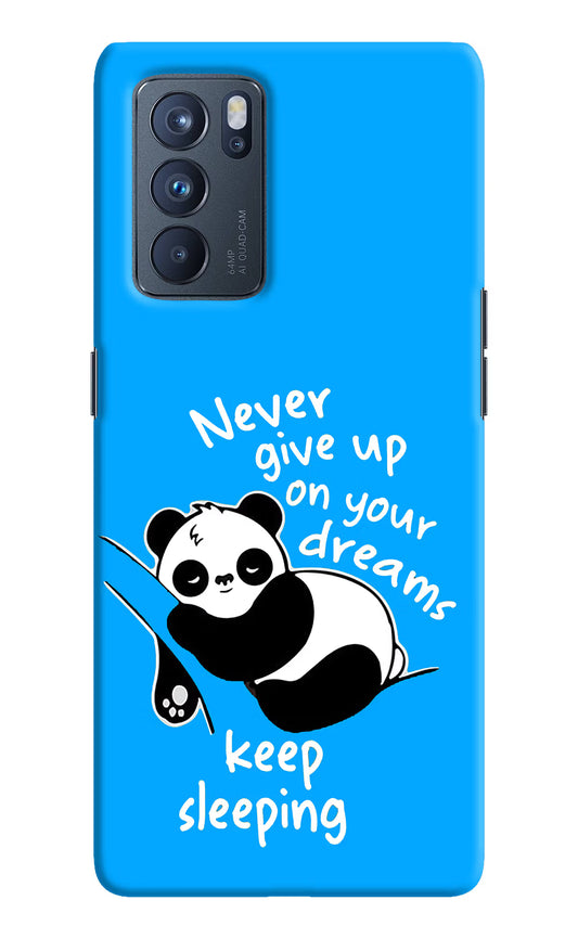 Keep Sleeping Oppo Reno6 Pro 5G Hard Case Back Cover by Casekaro