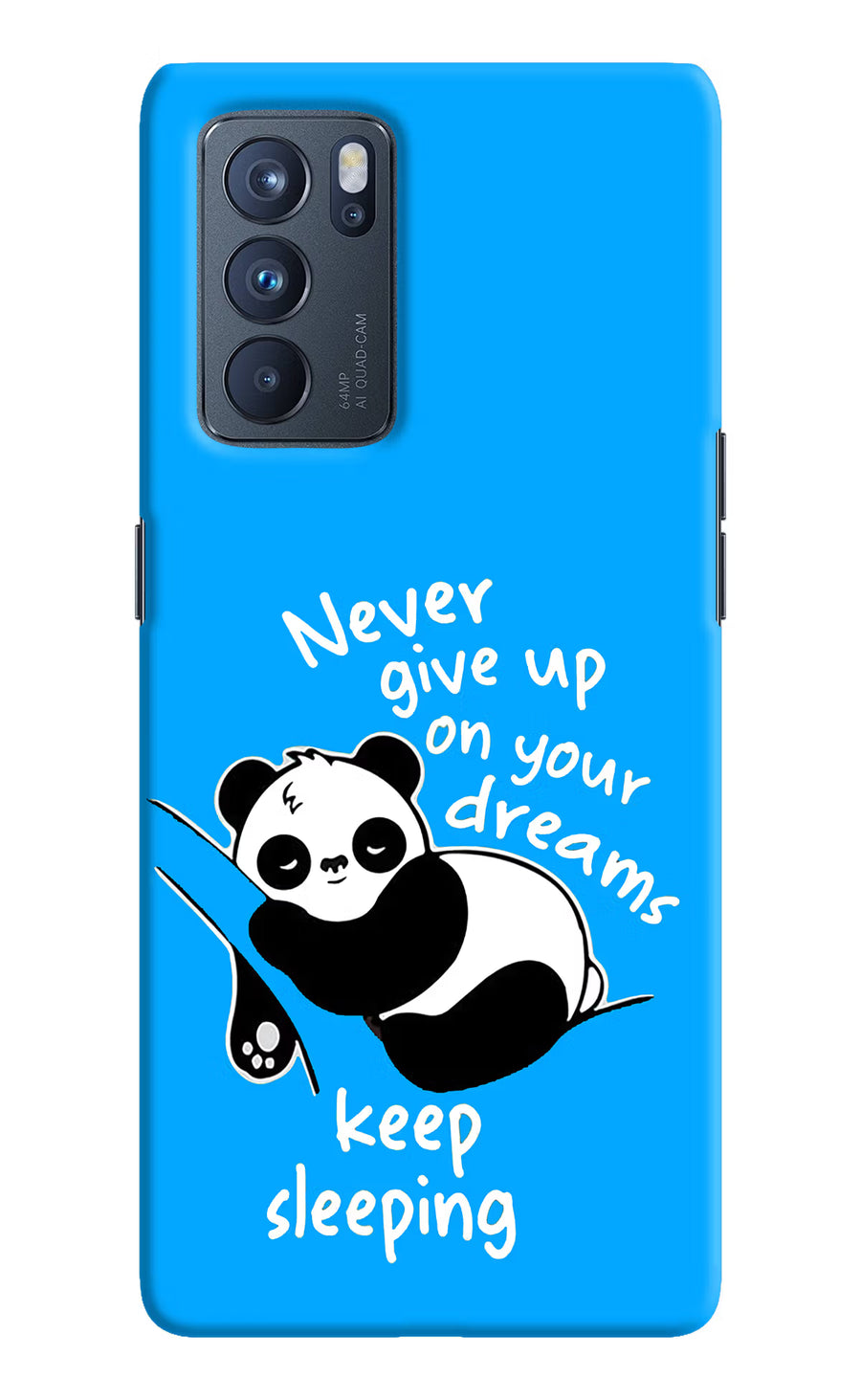 Keep Sleeping Oppo Reno6 Pro 5G Back Cover, Hard case