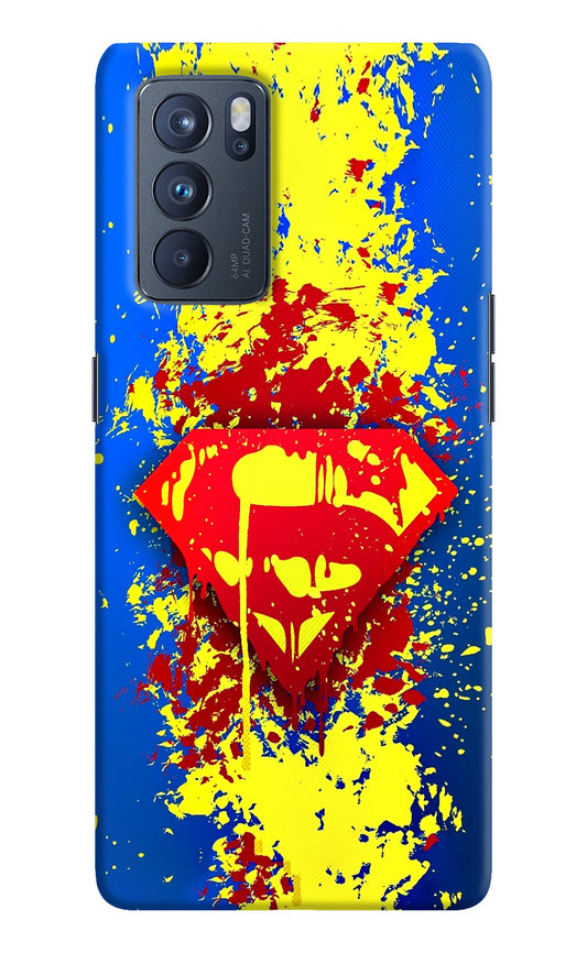 Superman logo Oppo Reno6 Pro 5G Hard Case Back Cover by Casekaro