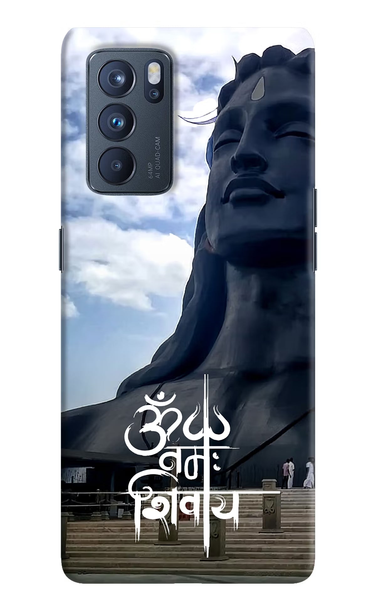 Om Namah Shivay Oppo Reno6 Pro 5G Hard Case Back Cover by Casekaro