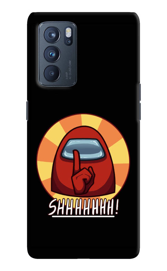 Among Us Shhh! Oppo Reno6 Pro 5G Hard Case Back Cover by Casekaro
