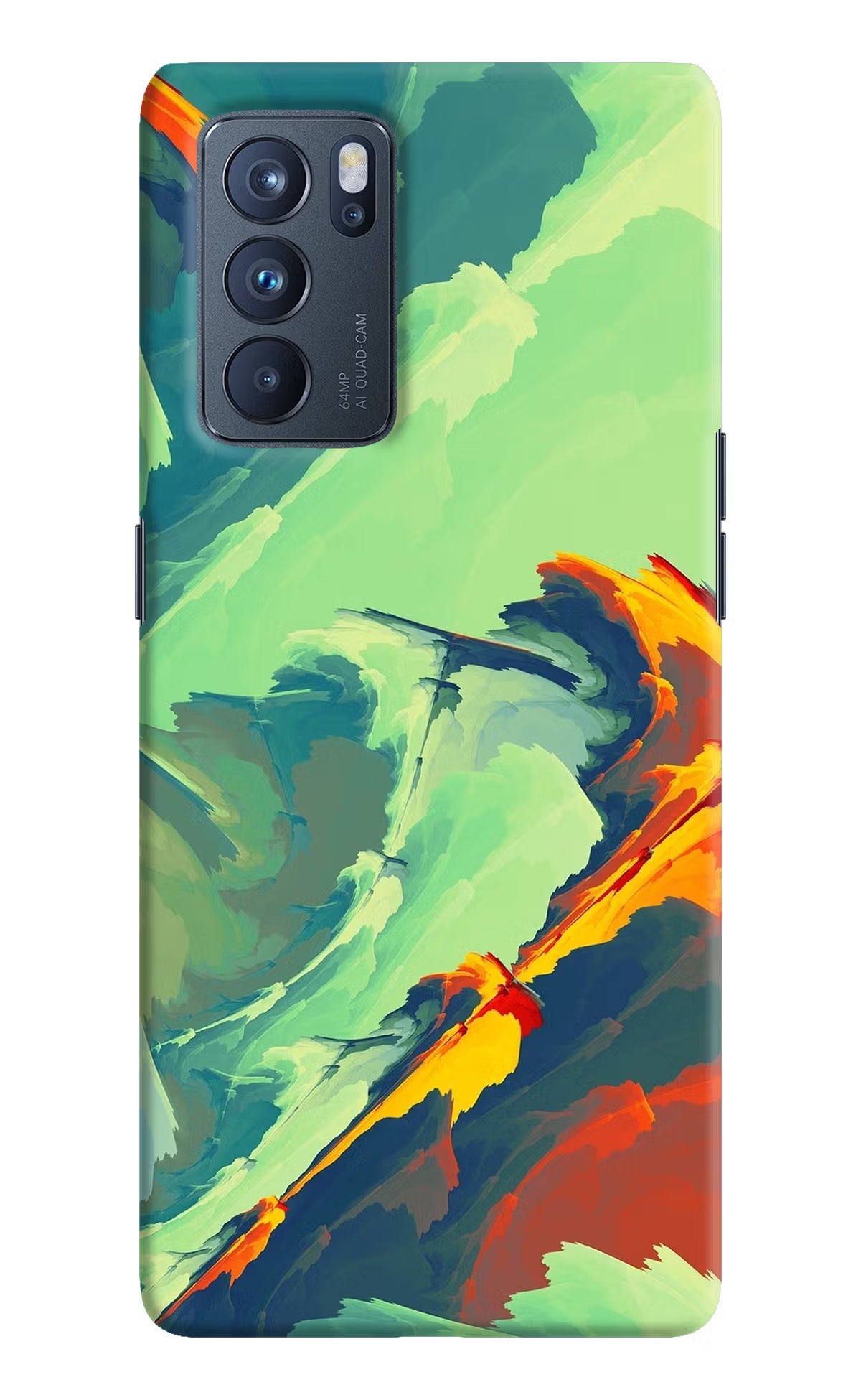 Paint Art Oppo Reno6 Pro 5G Hard Case Back Cover by Casekaro