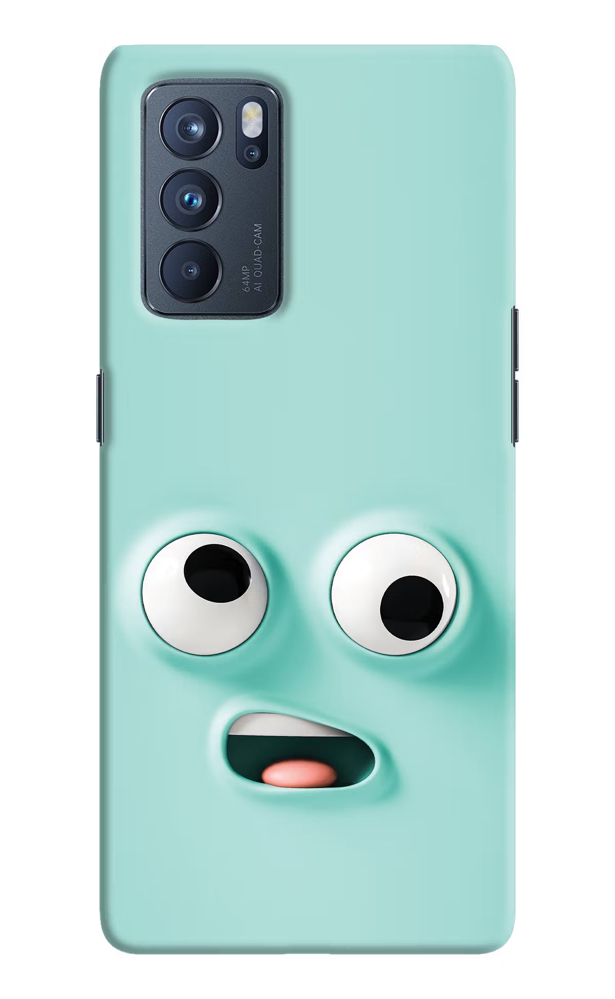 Funny Cartoon Oppo Reno6 Pro 5G Hard Case Back Cover by Casekaro