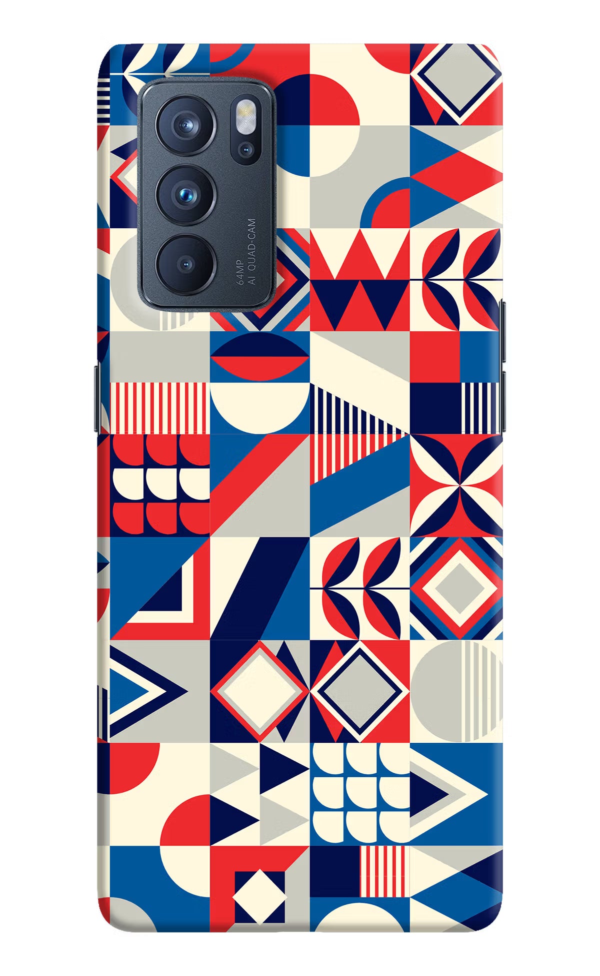 Colorful Pattern Oppo Reno6 Pro 5G Hard Case Back Cover by Casekaro