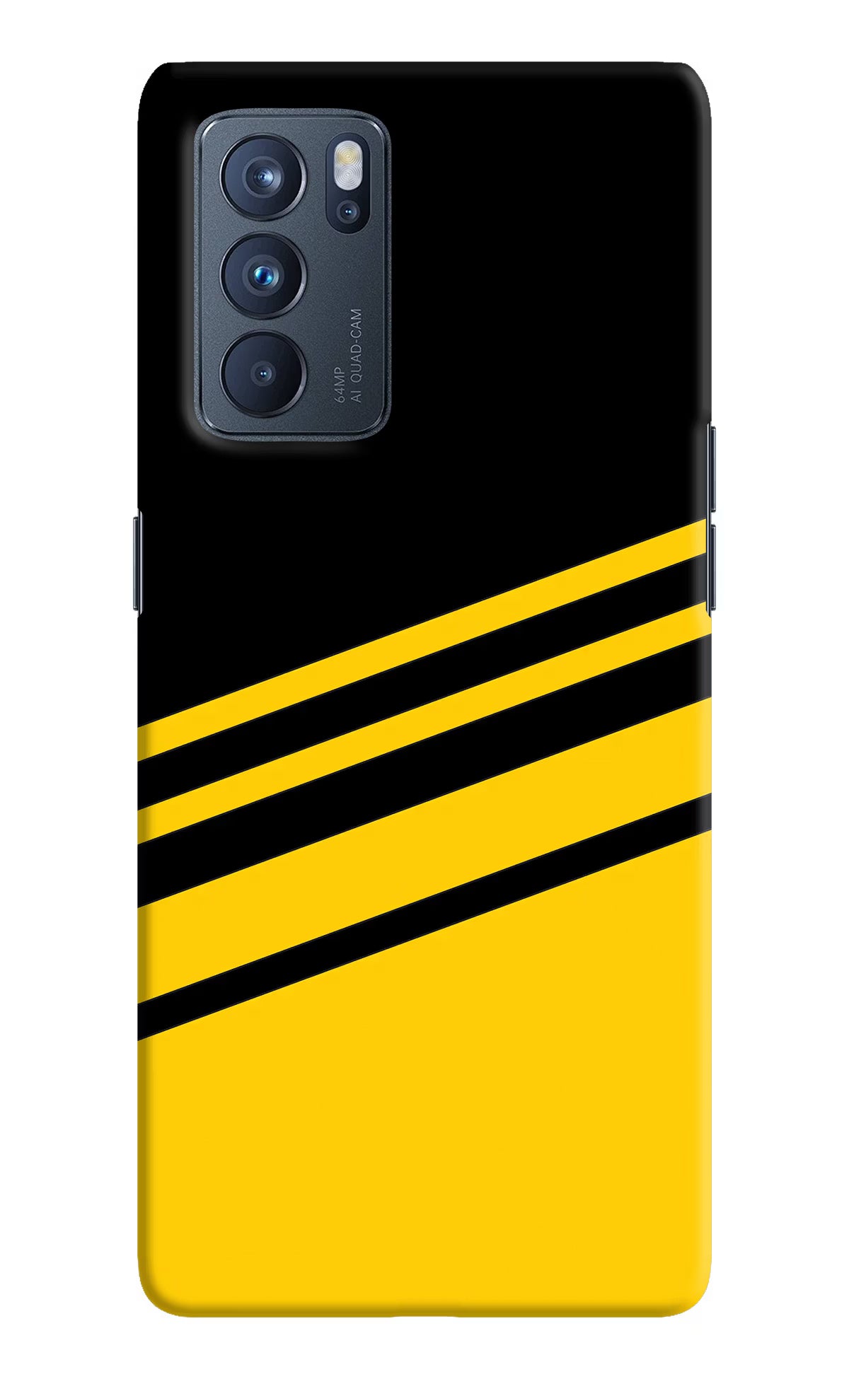 Yellow Shades Oppo Reno6 Pro 5G Hard Case Back Cover by Casekaro