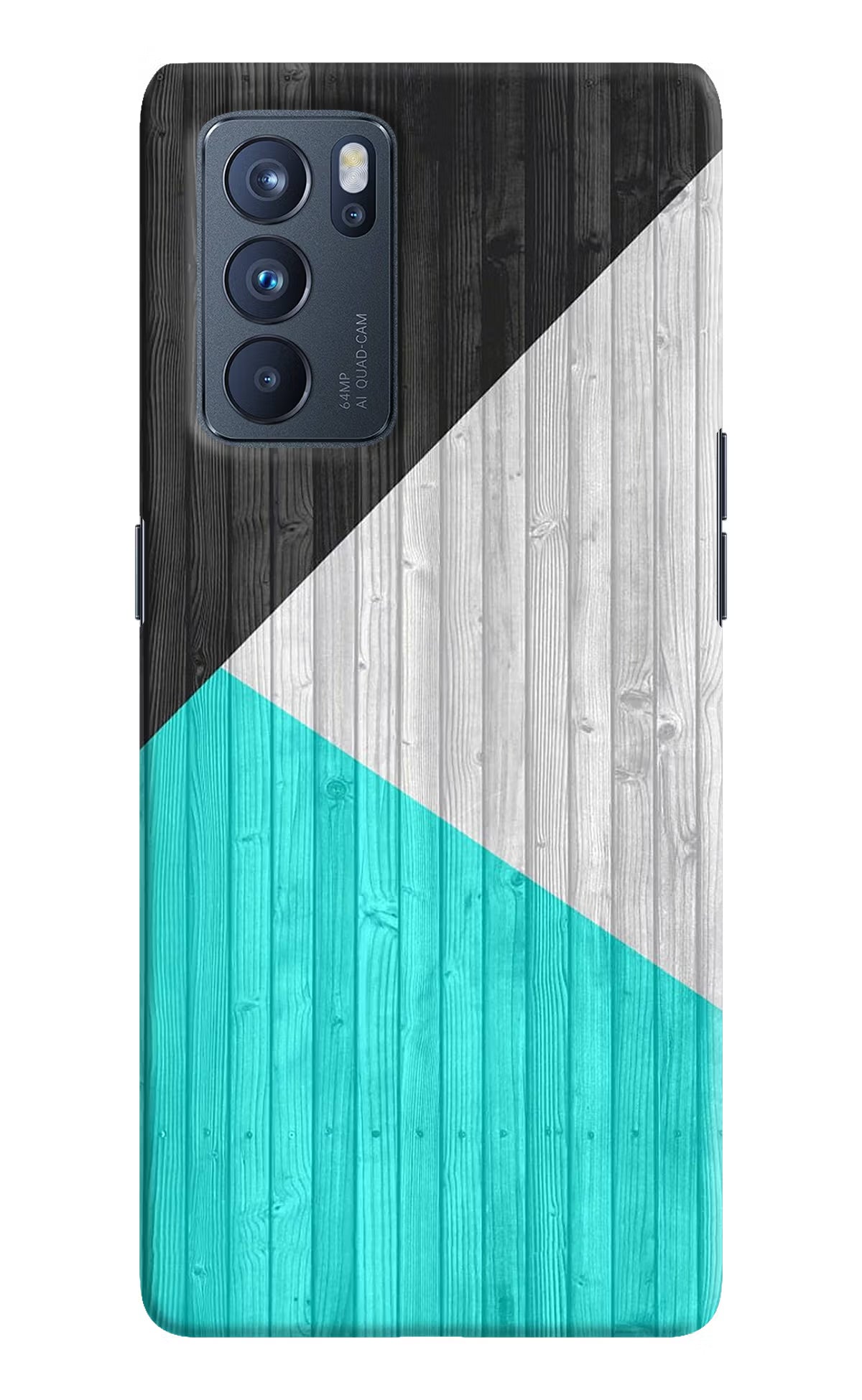 Wooden Abstract Oppo Reno6 Pro 5G Hard Case Back Cover by Casekaro