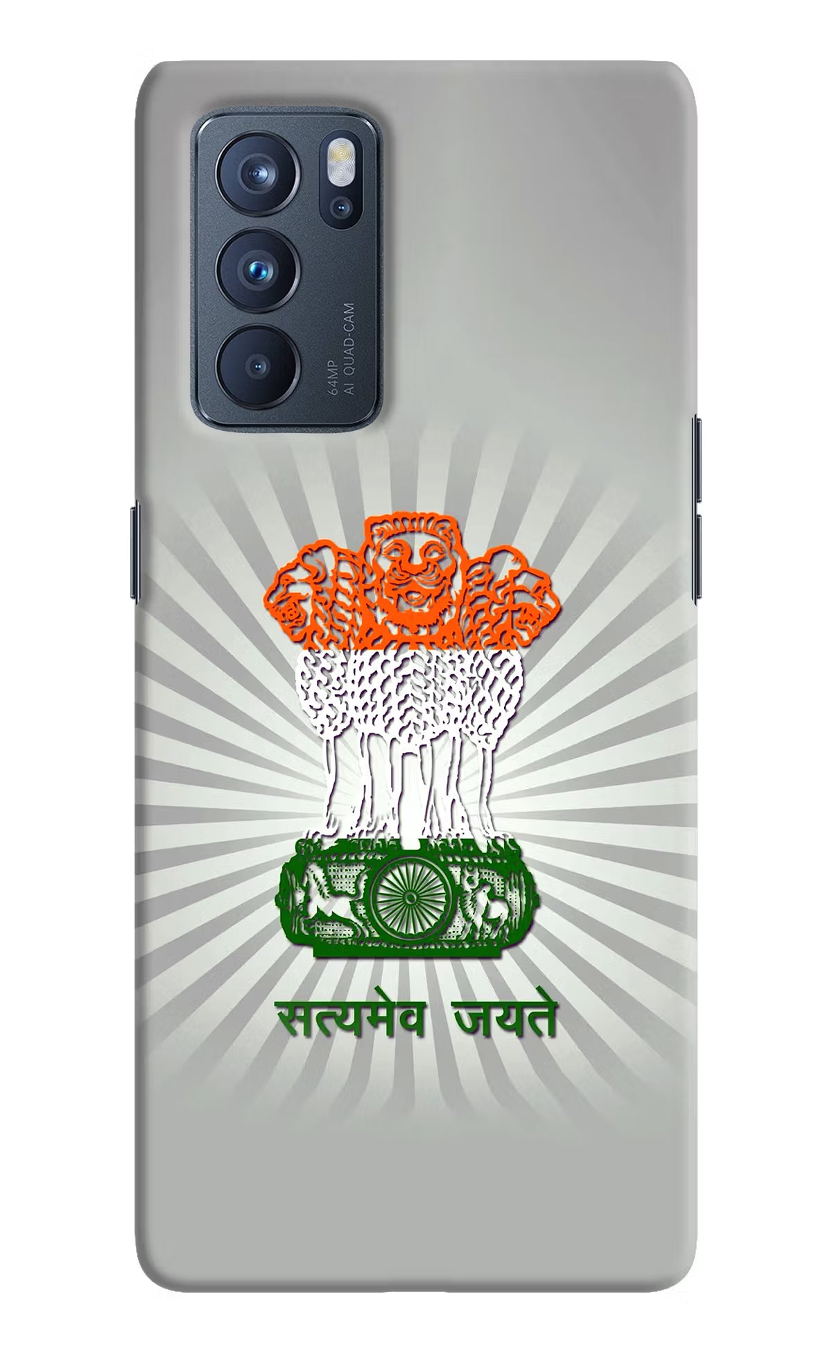 Satyamev Jayate Art Oppo Reno6 Pro 5G Hard Case Back Cover by Casekaro