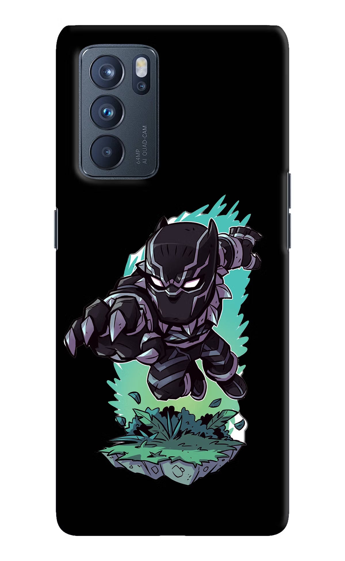 Black Panther Oppo Reno6 Pro 5G Hard Case Back Cover by Casekaro