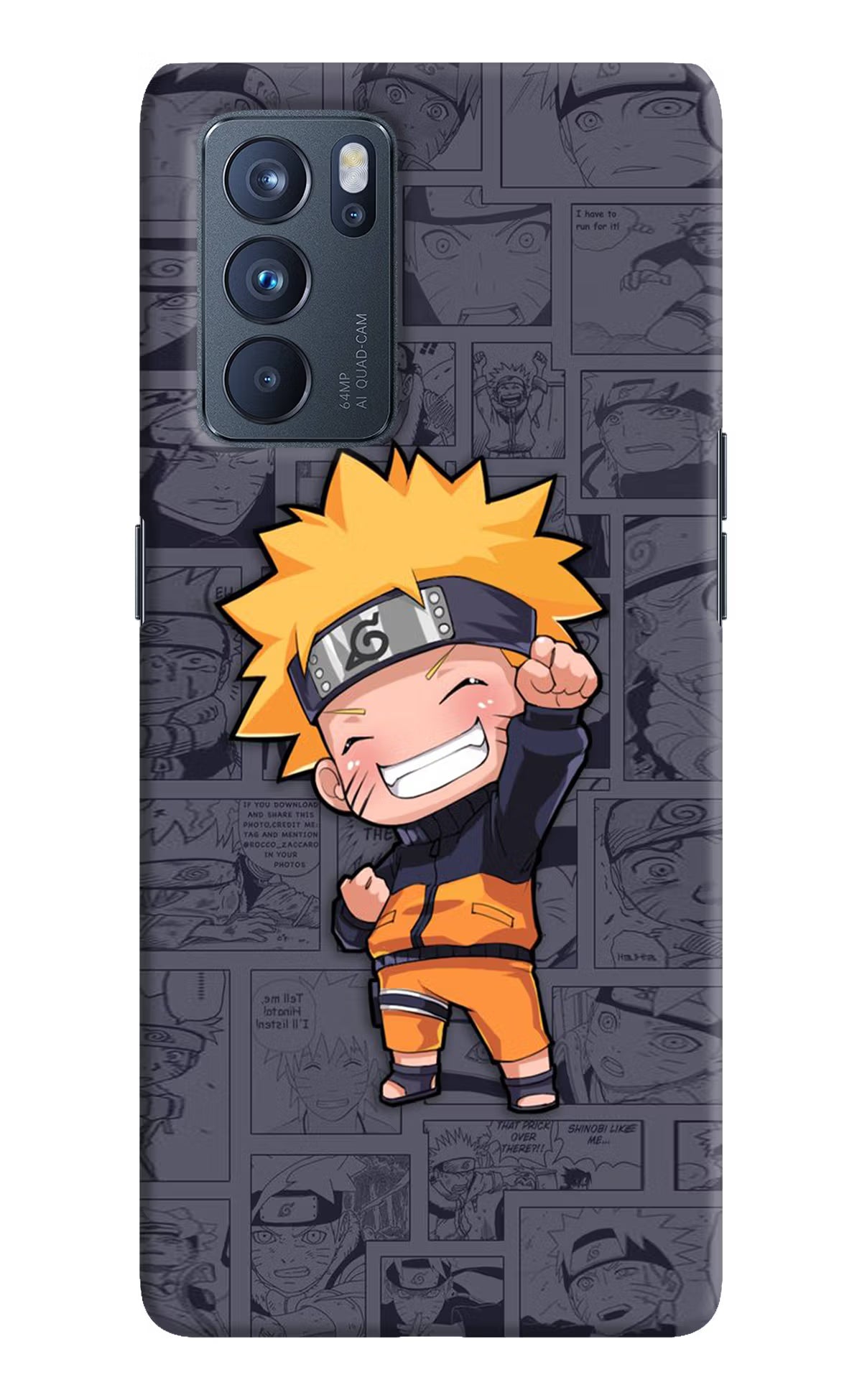 Chota Naruto Oppo Reno6 Pro 5G Hard Case Back Cover by Casekaro