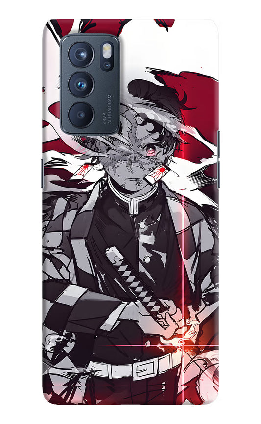Demon Slayer Oppo Reno6 Pro 5G Hard Case Back Cover by Casekaro