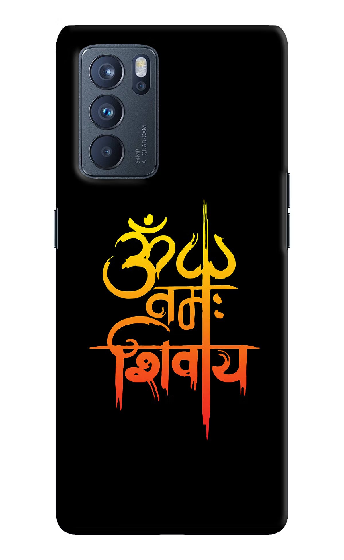 Om Namah Shivay Oppo Reno6 Pro 5G Hard Case Back Cover by Casekaro